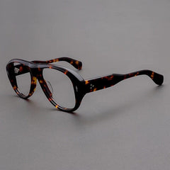 Rollo Vintage Acetate Eyeglasses Frame Aviator Frames Southood Leopard