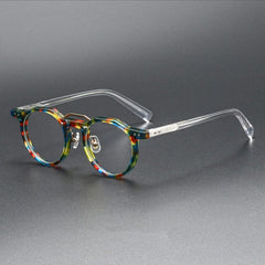Ron Retro Round Acetate Glasses Frame Round Frames Southood Multicolor