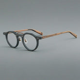 Ron Retro Round Acetate Glasses Frame Round Frames Southood Wood Grain