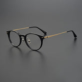 Rook Vintage Titanium Glasses Frame Cat Eye Frames Southood Black Gold