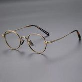 Rook Vintage Titanium Glasses Frame Oval Frames Southood Brozne