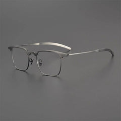 Rosana Retro Titanium Ultra-Light Glasses Frame Rectangle Frames Southood Grey