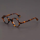 Rowan Vintage Acetate Glasses Frame Round Frames Southood Leopard