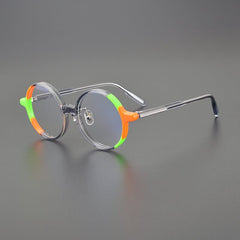 Ruiz Acetate Round Glasses Frame Round Frames Southood Gray