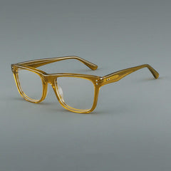 Ruud Vintage Acetate Glasses Frame Rectangle Frames Southood Clear Tea