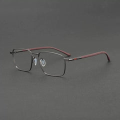 Ryan Ultralight Titanium Glasses Frame Rectangle Frames Southood Gun