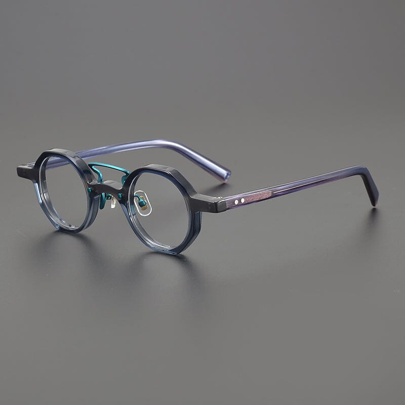 Sanjurjo Vintage Acetate Splicing Glasses Frame Geometric Frames Southood Green Grey
