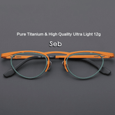 Seb Titanium Cat Eye Glasses Frame Cat Eye Frames Southood C4Orange