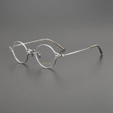 Secg Retro Round Titanium Glasses Frame Round Frames Southood Silver