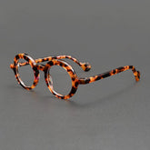 See Retro Acetate Glasses Frame Round Frames Southood Leopard
