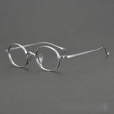 Selby Titanium Handmade Glasses Frame Oval Frames Southood Silver