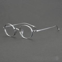 Selby Titanium Handmade Glasses Frame Oval Frames Southood Silver