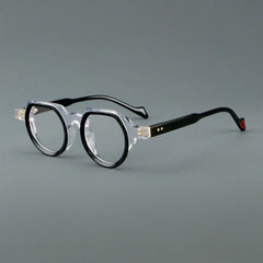 Senn Vintage Geometric Acetate Glasses Frame Geometric Frames Southood Black