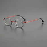 Sewald Retro Acetate Glasses Frame Geometric Frames Southood Red