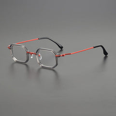 Sewald Retro Acetate Glasses Frame Geometric Frames Southood Red