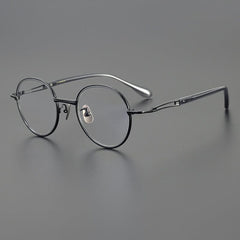Shamim Vintage Titanium Glasses Frame Round Frames Southood Gun
