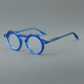 Shelton Vintage Acetate Glasses Frame Round Frames Southood Blue