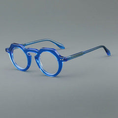 Shelton Vintage Acetate Glasses Frame Round Frames Southood Blue