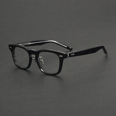 Sinner Vintage Acetate Eyeglasses Frame Rectangle Frames Southood Black Silver