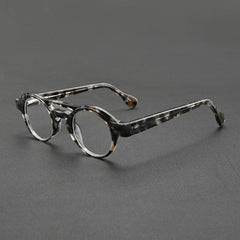 Skyler Retro Acetate Glasses Frame Aviator Frames Southood Black Leopard