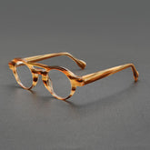 Skyler Retro Acetate Glasses Frame Aviator Frames Southood Yellow Leopard