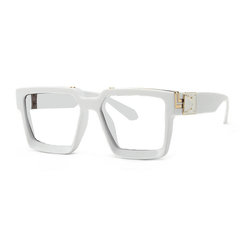 S&L Square Glasses Frames Rectangle Frames Southood white clear 