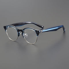 Smith Browline Acetate Glasses Frame Browline Frames Southood Blue stripe