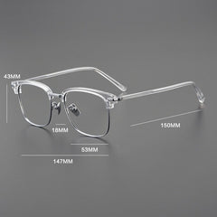 Smythe Vintage Acetate Titanium Glasses Frame Rectangle Frames Southood