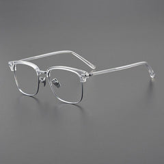 Smythe Vintage Acetate Titanium Glasses Frame Rectangle Frames Southood Silver