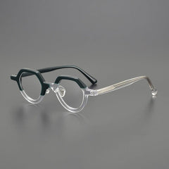 Song Vintage Acetate Glasses Frame Geometric Frames Southood Black Clear