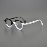 Song Vintage Acetate Glasses Frame Geometric Frames Southood Black White