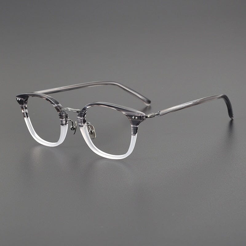 Sonnie Vintage Acetate Glasses Frame Cat Eye Frames Southood Stripe Gun