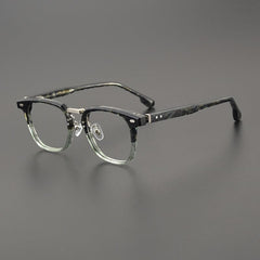 Sped Acetate Square Glasses Frame Rectangle Frames Southood Leopard Green