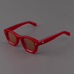 Starr Retro Acetate Sunglasses Sunglasses Southood Red(Light Tea)