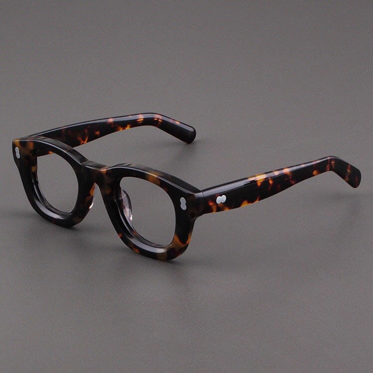 Starr Vintage Acetate Glasses Frame Oval Frames Southood leopard