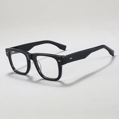 Steen Vintage Square Acetate Glasses Frame Rectangle Frames Southood Black