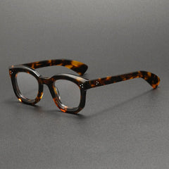 Sue Retro Acetate Glasses Frame Oval Frames Southood Leopard