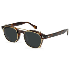 Symon Acetate Glasses Frame With sunglasses Clips Cat Eye Frames Southood Color2 Tortoise gold clip