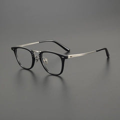 TAB Business Acetate Glasses Frame Rectangle Frames Southood Black