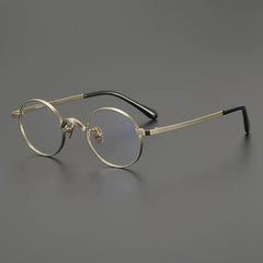Takuya Titanium Handmade Glasses Frame Round Frames Southood Gold