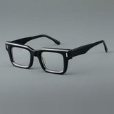 Talo Rectangle Acetate Glasses Rectangle Frames Southood Black