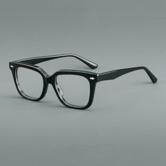 Talos Vintage Acetate Glasses Frame Rectangle Frames Southood Black
