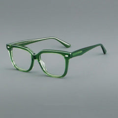 Talos Vintage Acetate Glasses Frame Rectangle Frames Southood Green