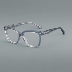 Talos Vintage Acetate Glasses Frame Rectangle Frames Southood Light Gray