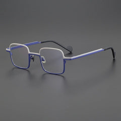 Talus Titanium Glasses Frame Rectangle Frames Southood Matte Blue