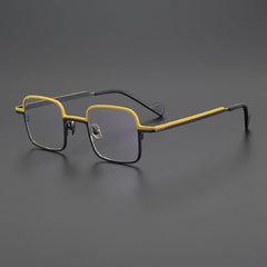 Talus Titanium Glasses Frame Rectangle Frames Southood Matte Yellow
