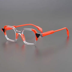 Tankard Acetate Glasses Frame Rectangle Frames Southood Clear red