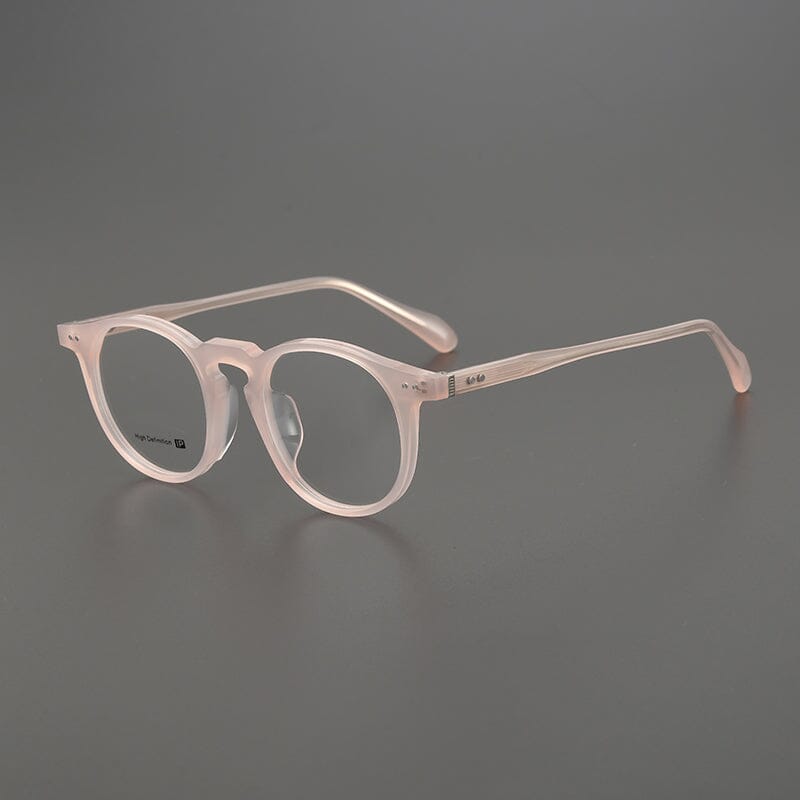 Tarran Round Acetate Glasses Frame Round Frames Southood Pink