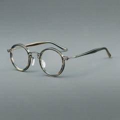 Tate Vintage Acetate Glasses Frame Round Frames Southood Gray Tortoiseshell