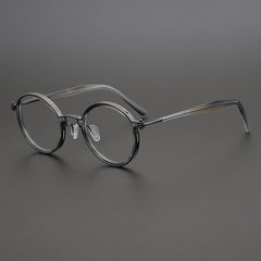 Tate Vintage Round Acetate Glasses Frame Round Frames Southood Gray Tortoiseshell